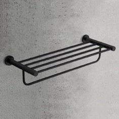 Matte Black Towel Rack